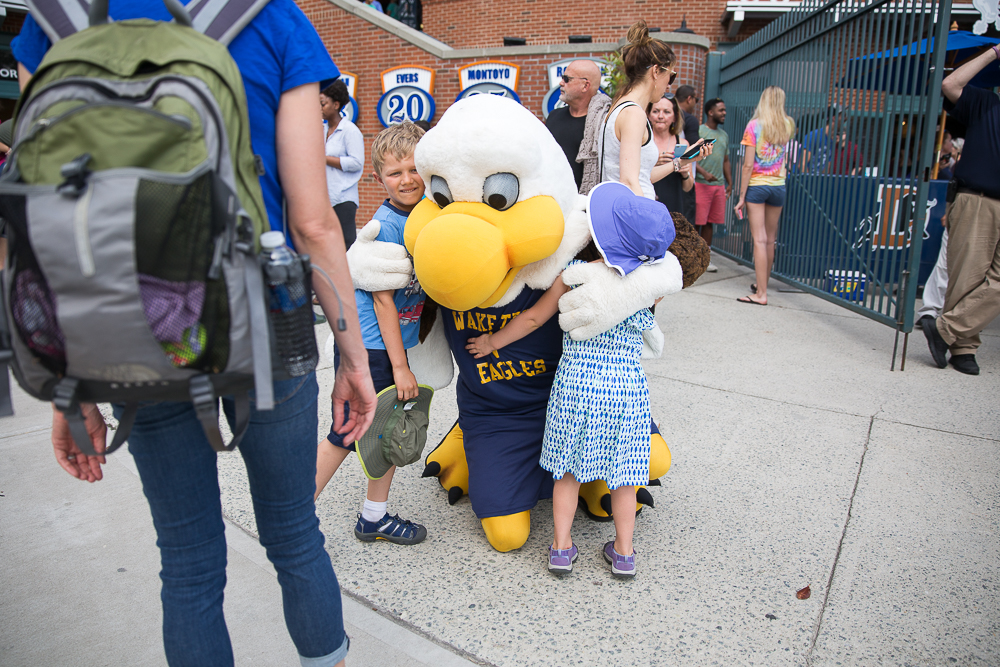 Spectators then got the chance to meet their favorite mascots as Talon met with several hundred parents and kids.