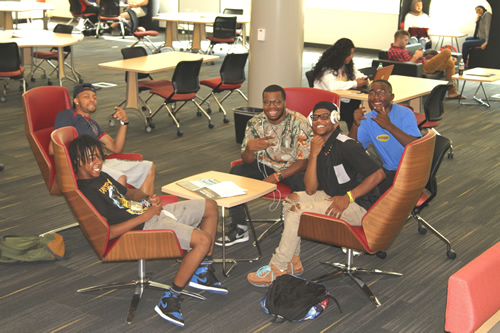 Northern Wake Campus Library in Building F