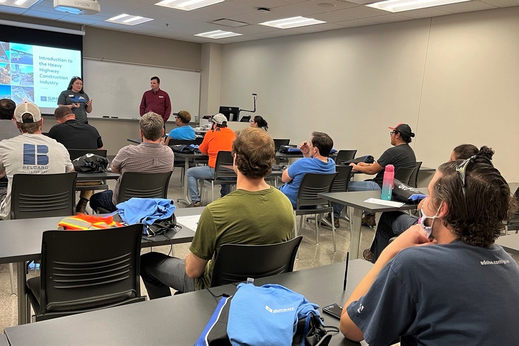Students Learn about Career Opportunities in Road Construction