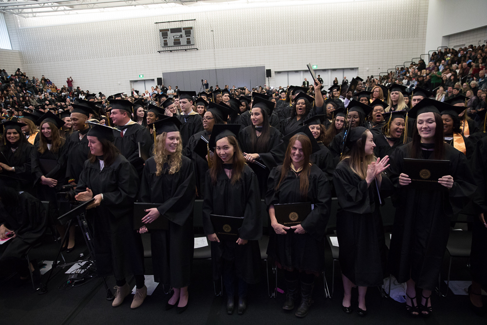 Nearly 800 students turned their tassels.