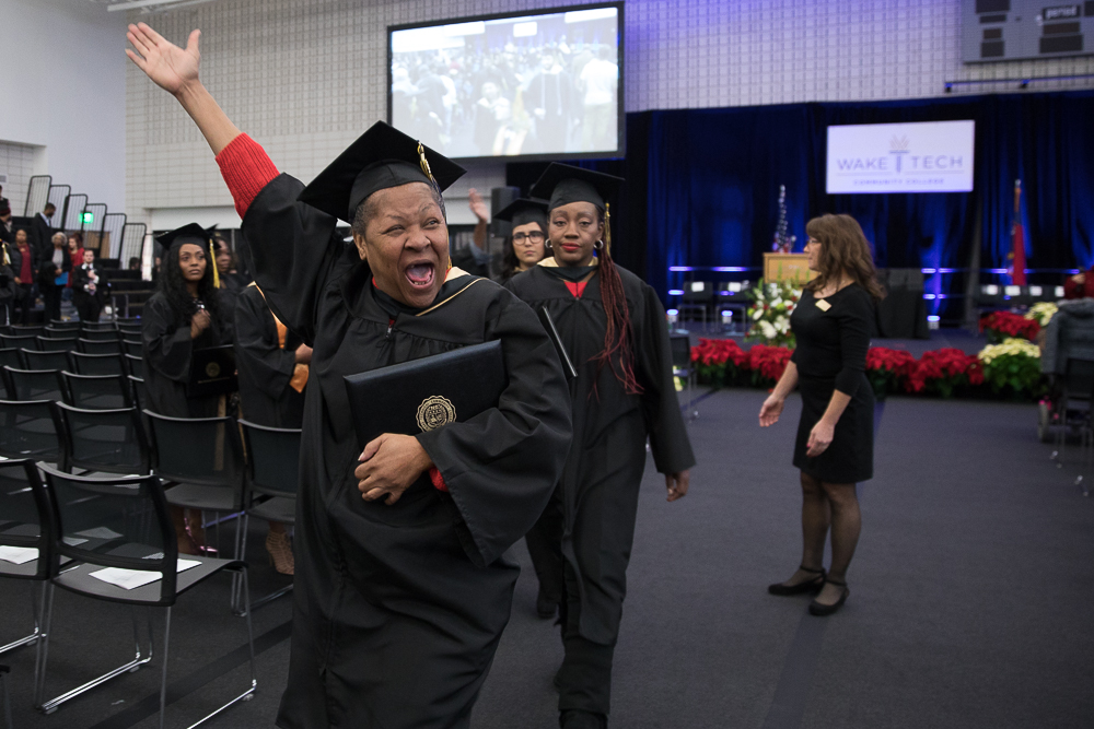 Graduation is a significant step for Wake Tech students.
