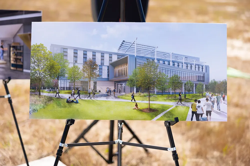 An artist's rendering of the future Advanced Technology Center at Wake Tech East