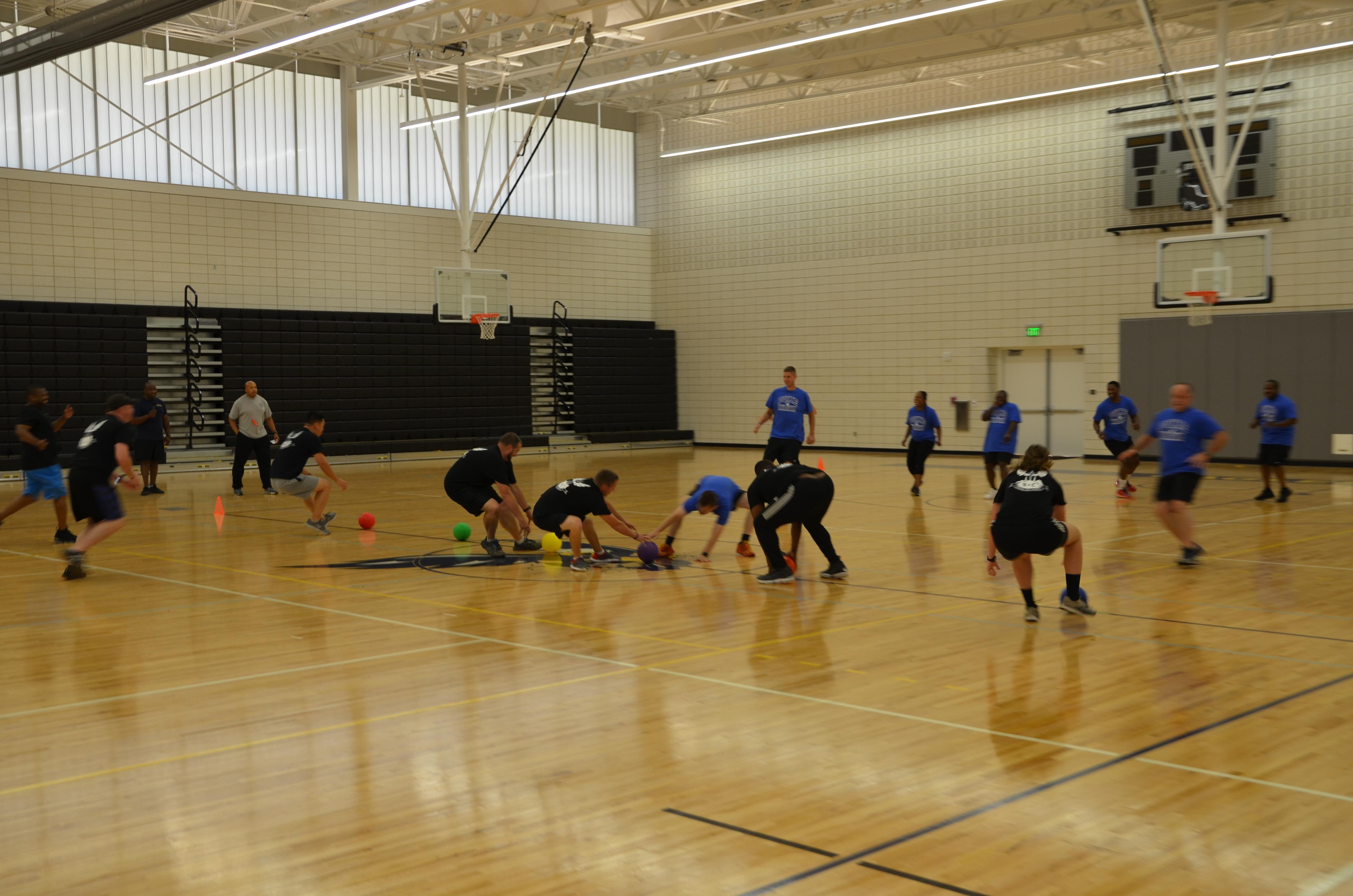 Campus Police Officers Host Dodgeball Competition