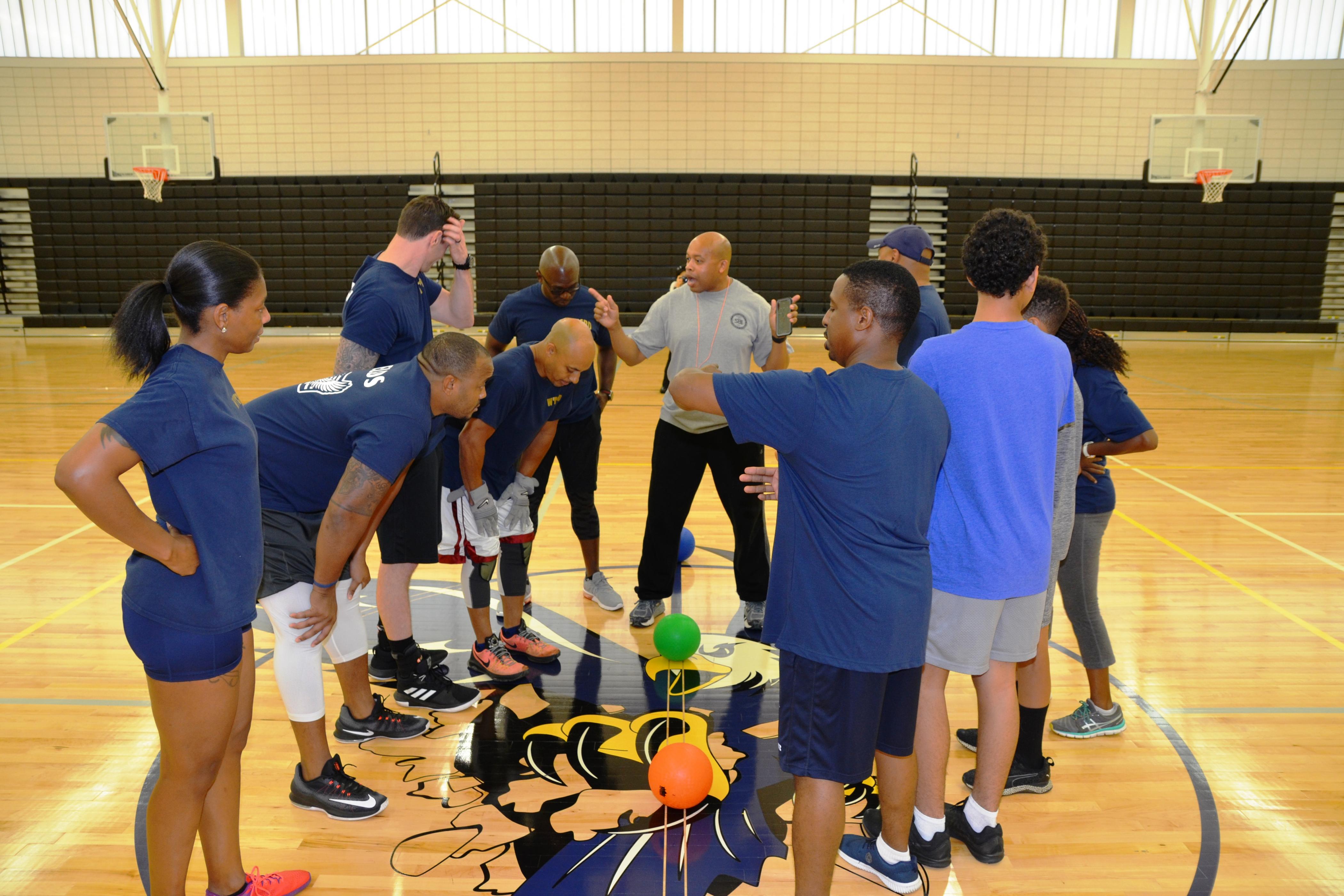 Campus Police Officers Host Dodgeball Competition