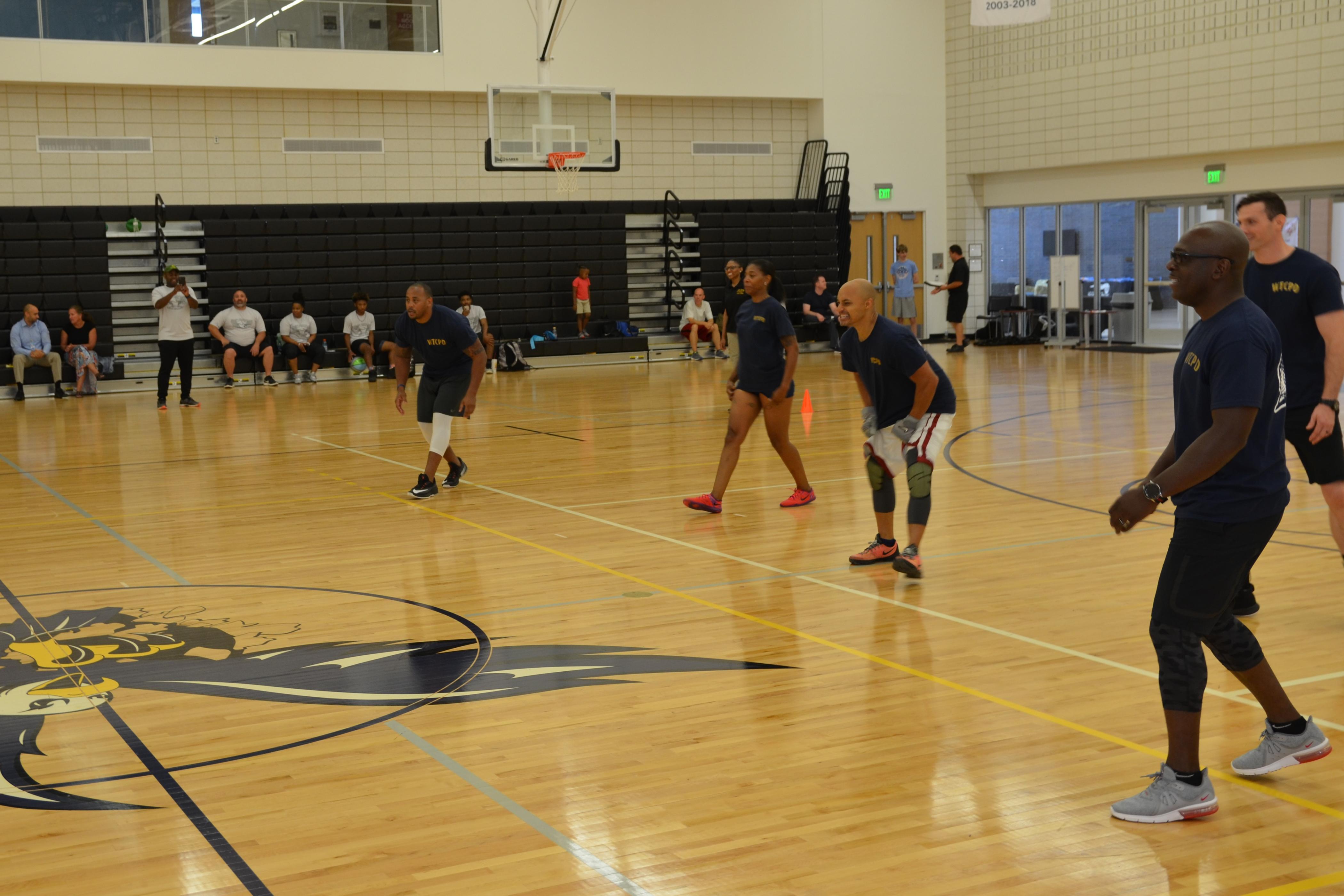 Campus Police Officers Host Dodgeball Competition
