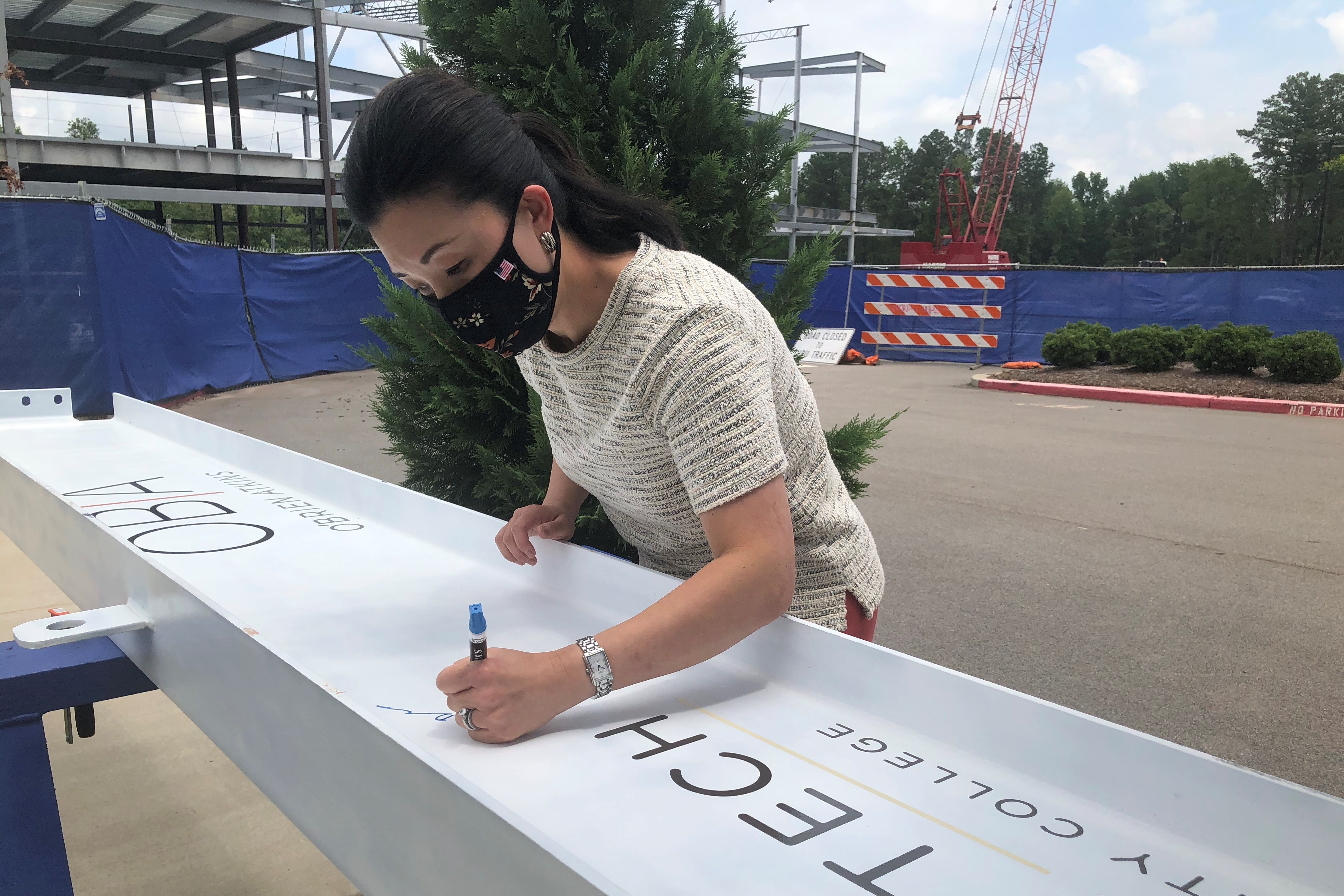Wake Tech Holds Virtual Topping-Out Ceremony for New Building on RTP Campus 