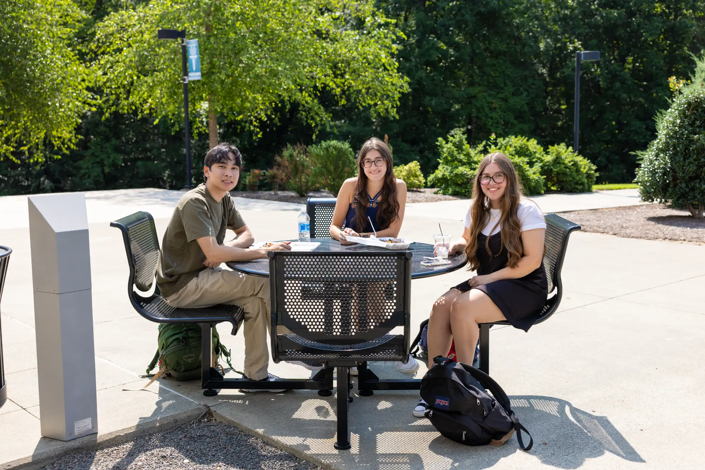 Wake Tech students gather on first day of 2024-25 academic year.
