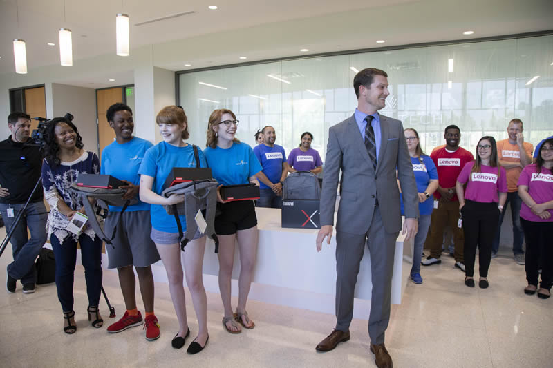 Wake Tech’s RTP Campus opened in the fall of 2018 with more than 1,100 students. Groundbreaking for a second building, which will focus on biotechnology training, is scheduled for later this year.