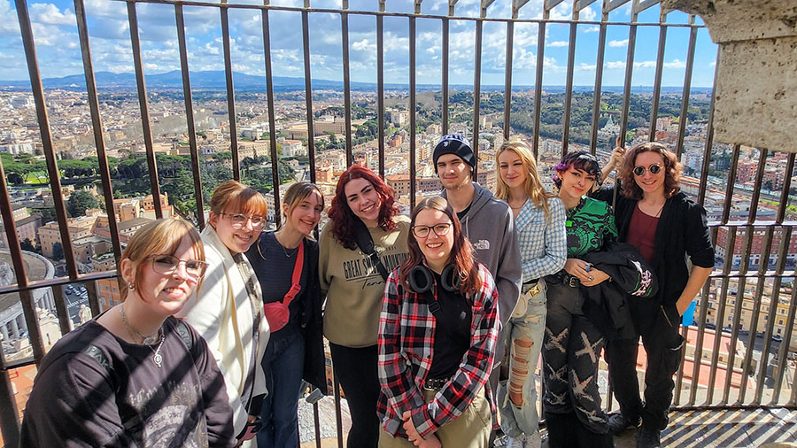 Wake Tech students visit Rome during a Study Abroad trip.