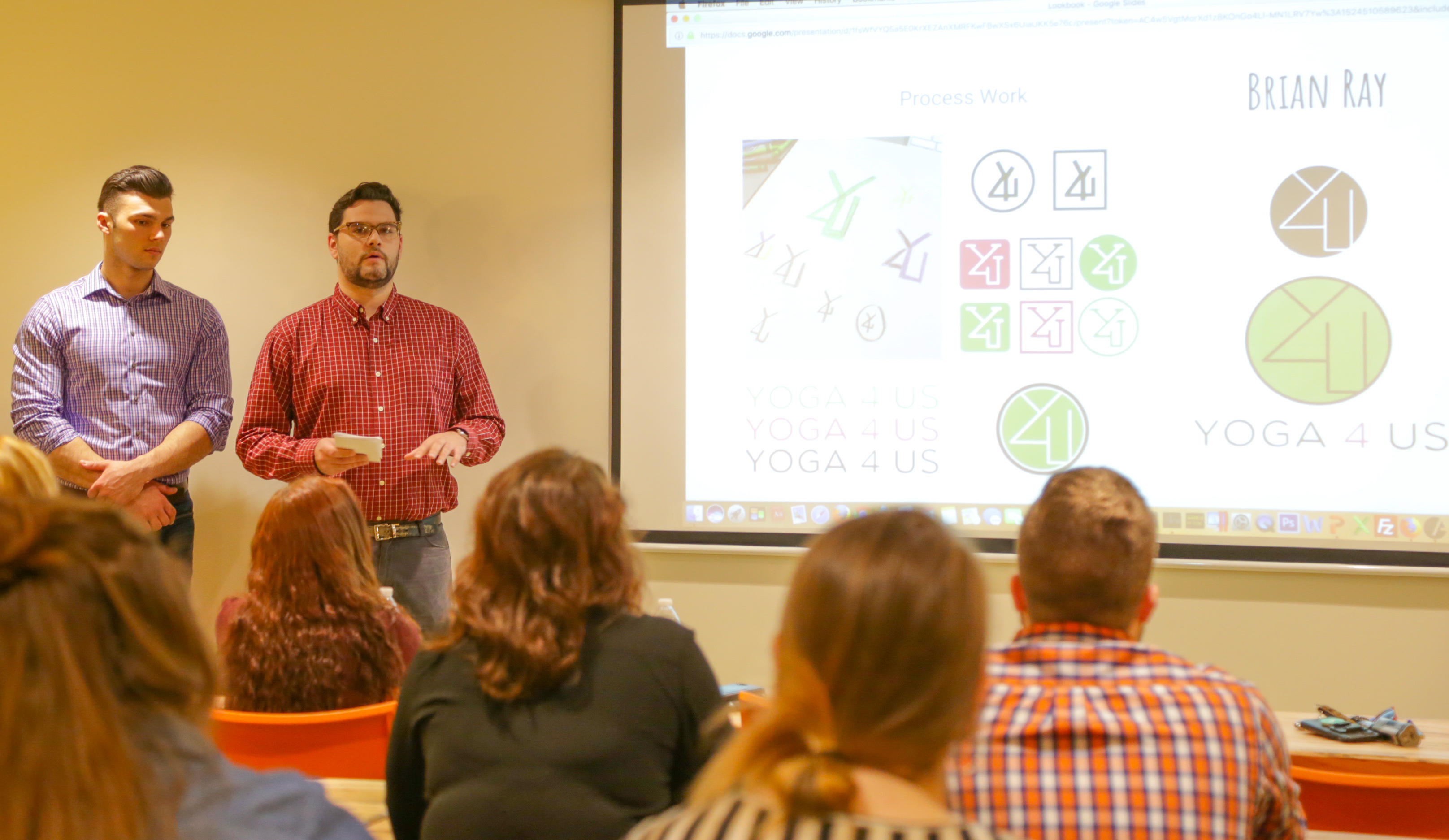Graphic Design Students Pitch Branding Concepts to Real-Life Business Clients