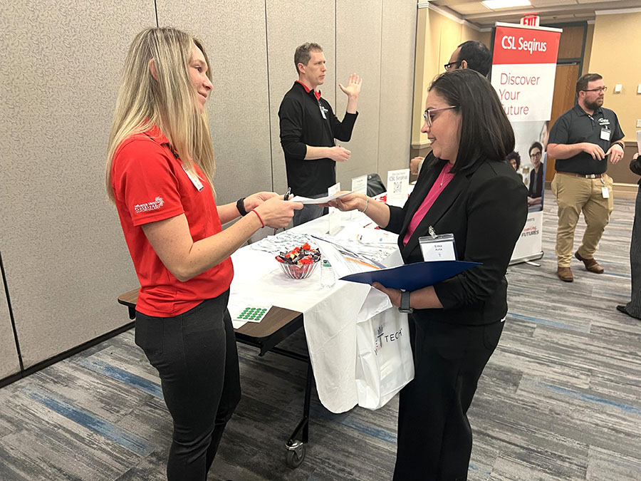 Biotech Students Connect with Employers at Career Fair