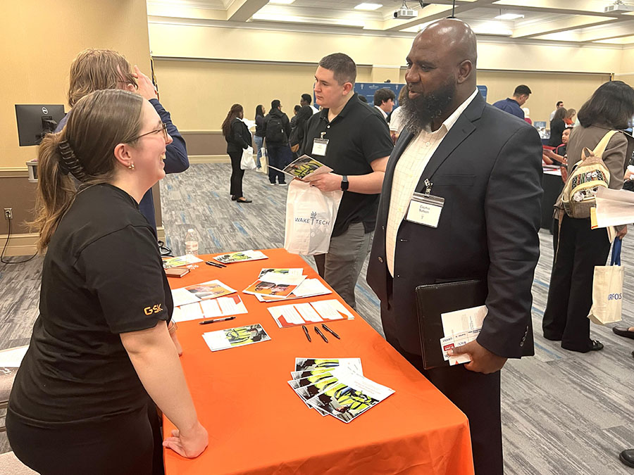 Biotech Students Connect with Employers at Career Fair