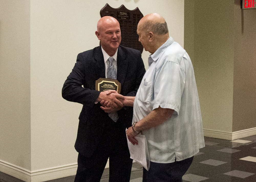 Judge Paul Gessner Inducted into Wall of Fame at Wake Tech