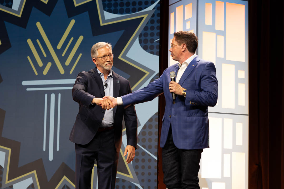 Dr. Scott Ralls and Mike Conlon, founder and CEO of Affordable Communities Group LLC