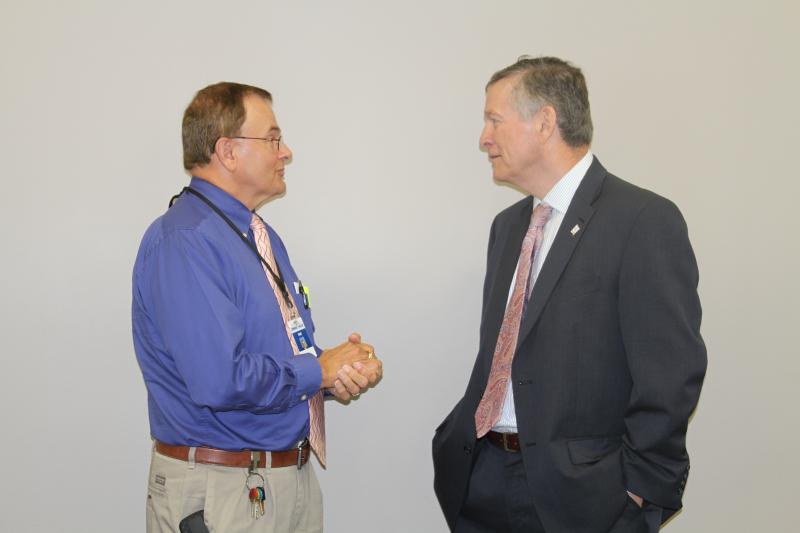 Jay Reaves, Instructor and Joe Bryan, Chairman of Wake Co. Board of Commissioners