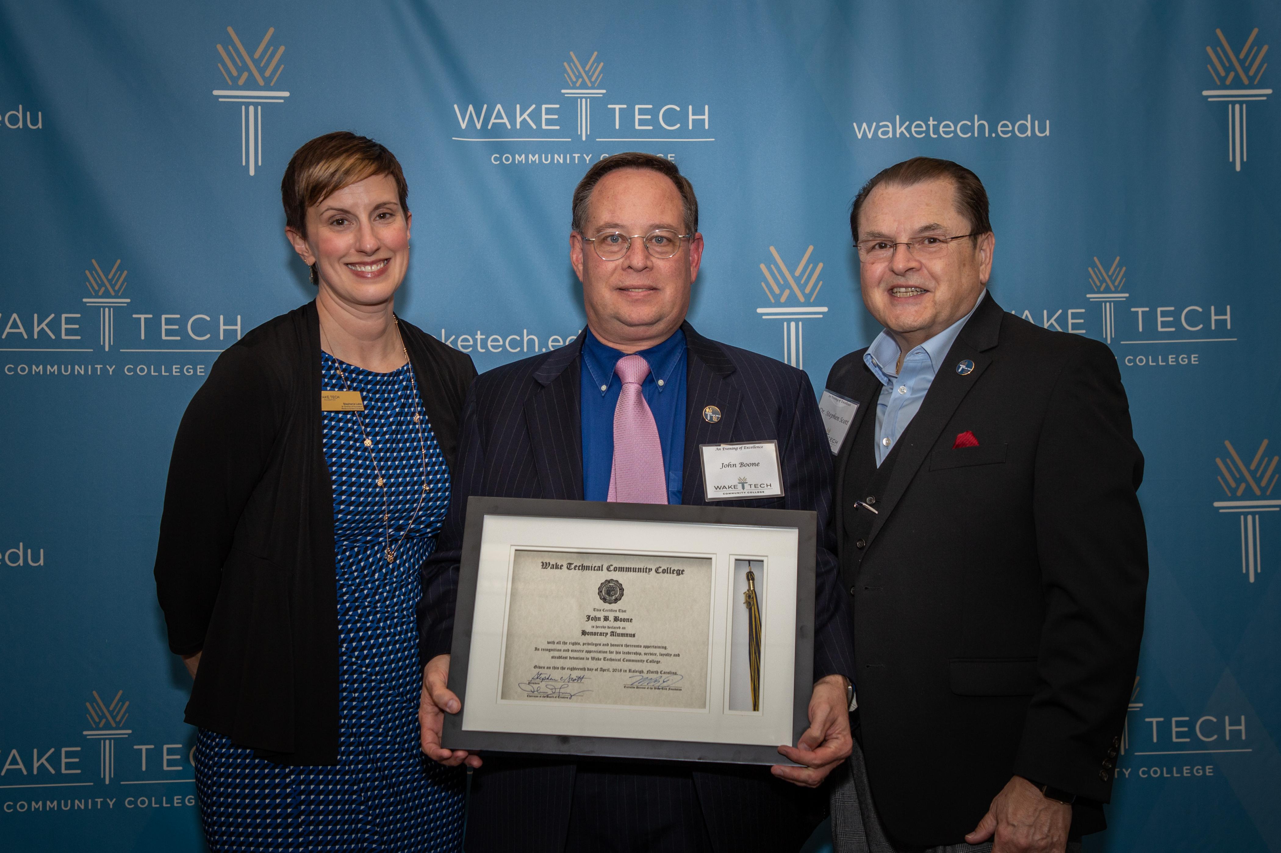 Dr. John Boone, Honorary Alumnus 