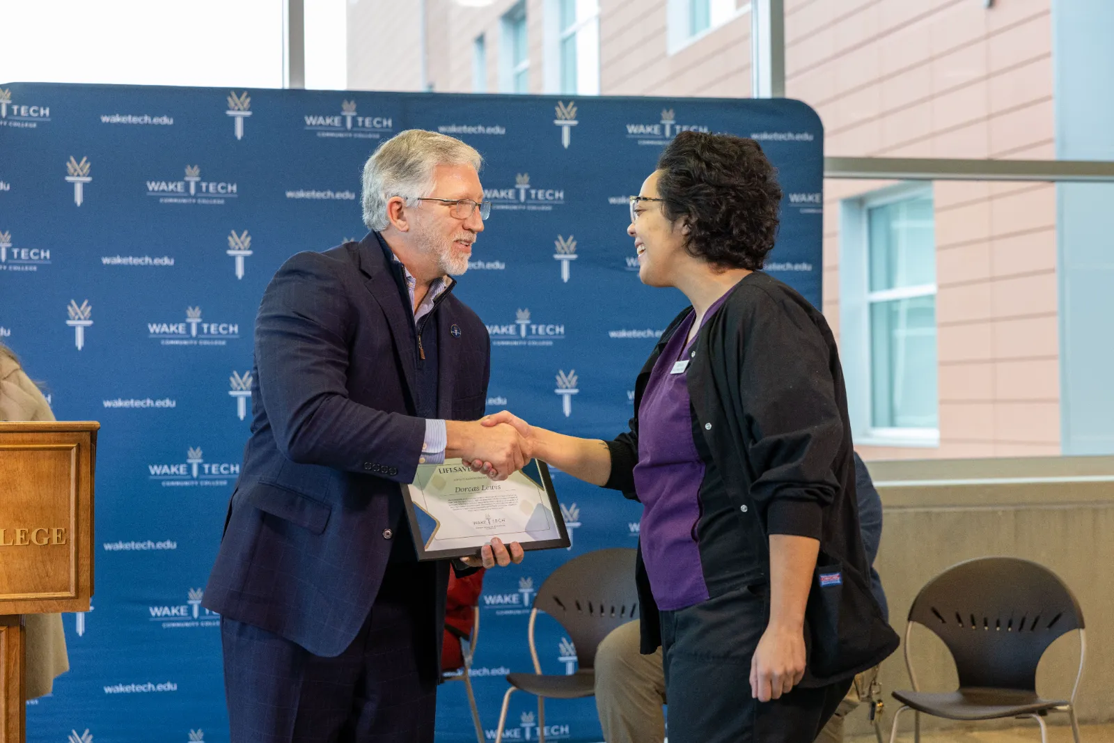 Wake Tech Honors Quick-Thinking Students Who Helped Save a Life