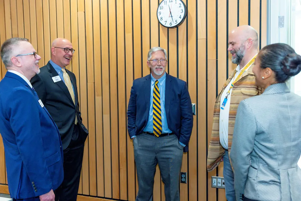 Wake Tech and Montreat College officials sign a credit transfer agreement for two programs