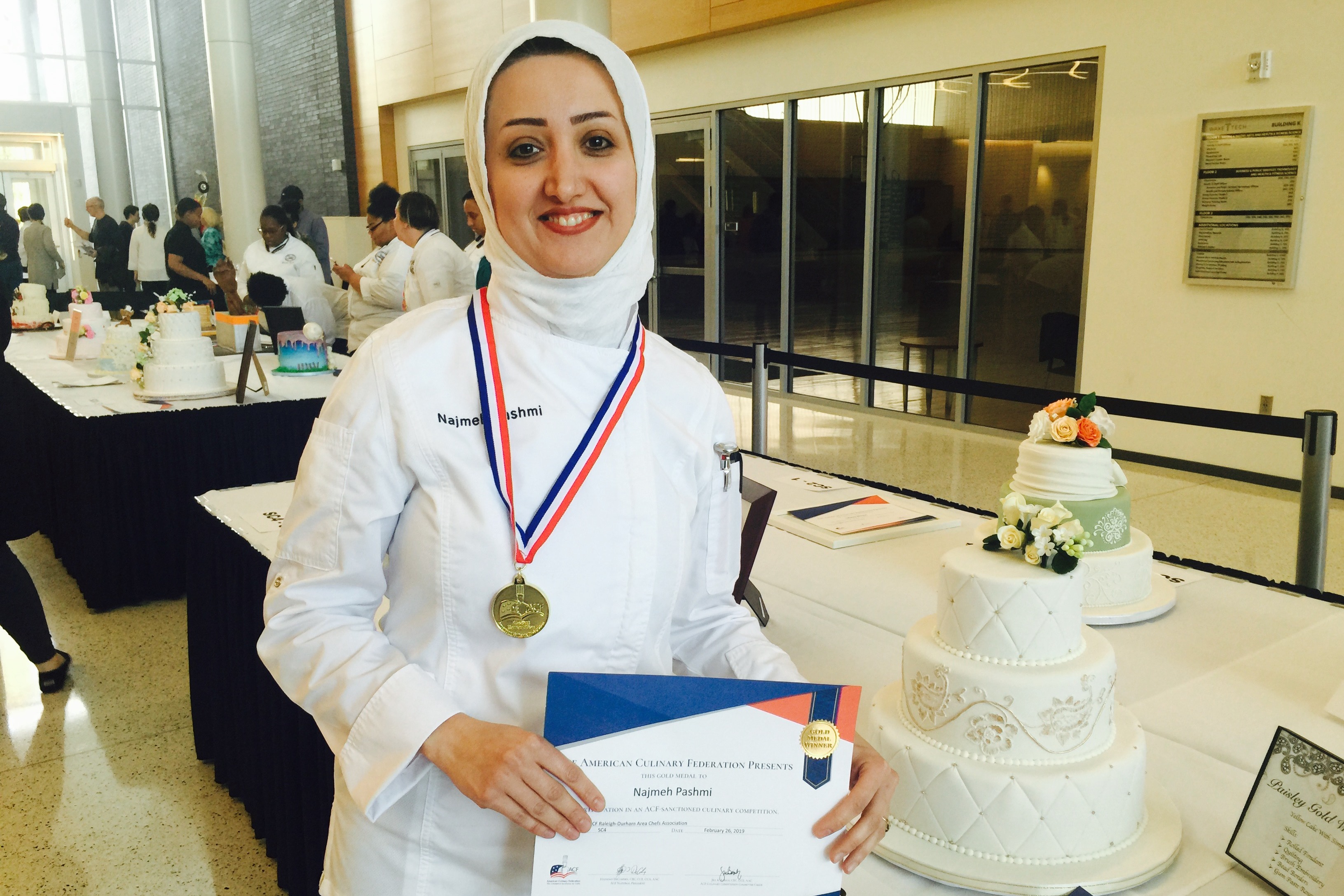 Najmeh Pashmi, Wake Tech Student
