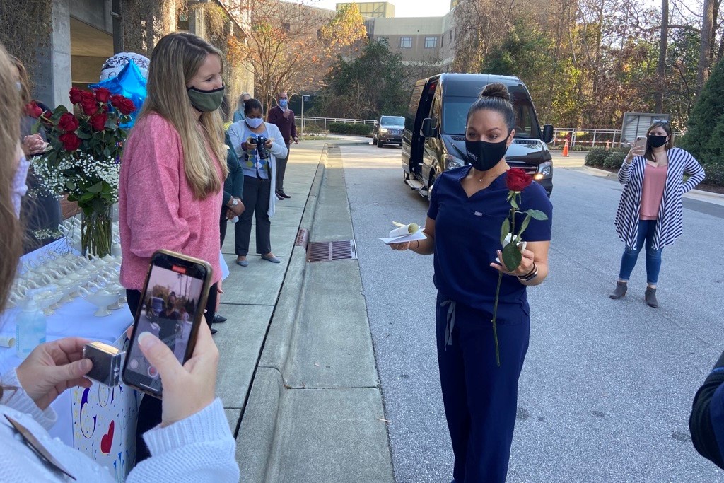 Wake Tech Hosts Curbside Pinning Ceremony for Nursing Graduates 