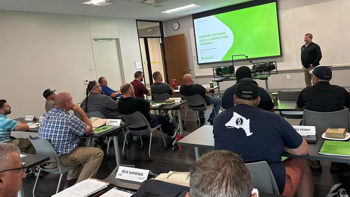 Wake Tech instructors and others learned about propane-powered autogas vehicles during a two-day program so they can teach students how to maintain and repair them.