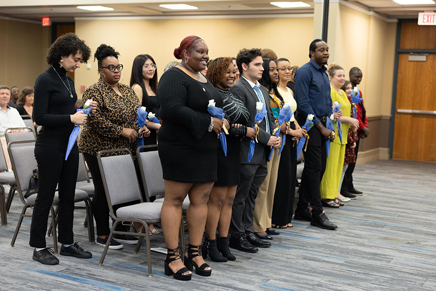 Wake Tech's Phi Theta Kappa chapter inducts new members.