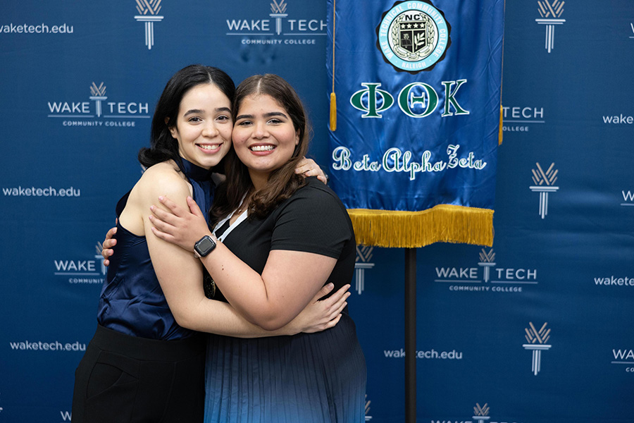 Wake Tech's Phi Theta Kappa chapter inducts new members.