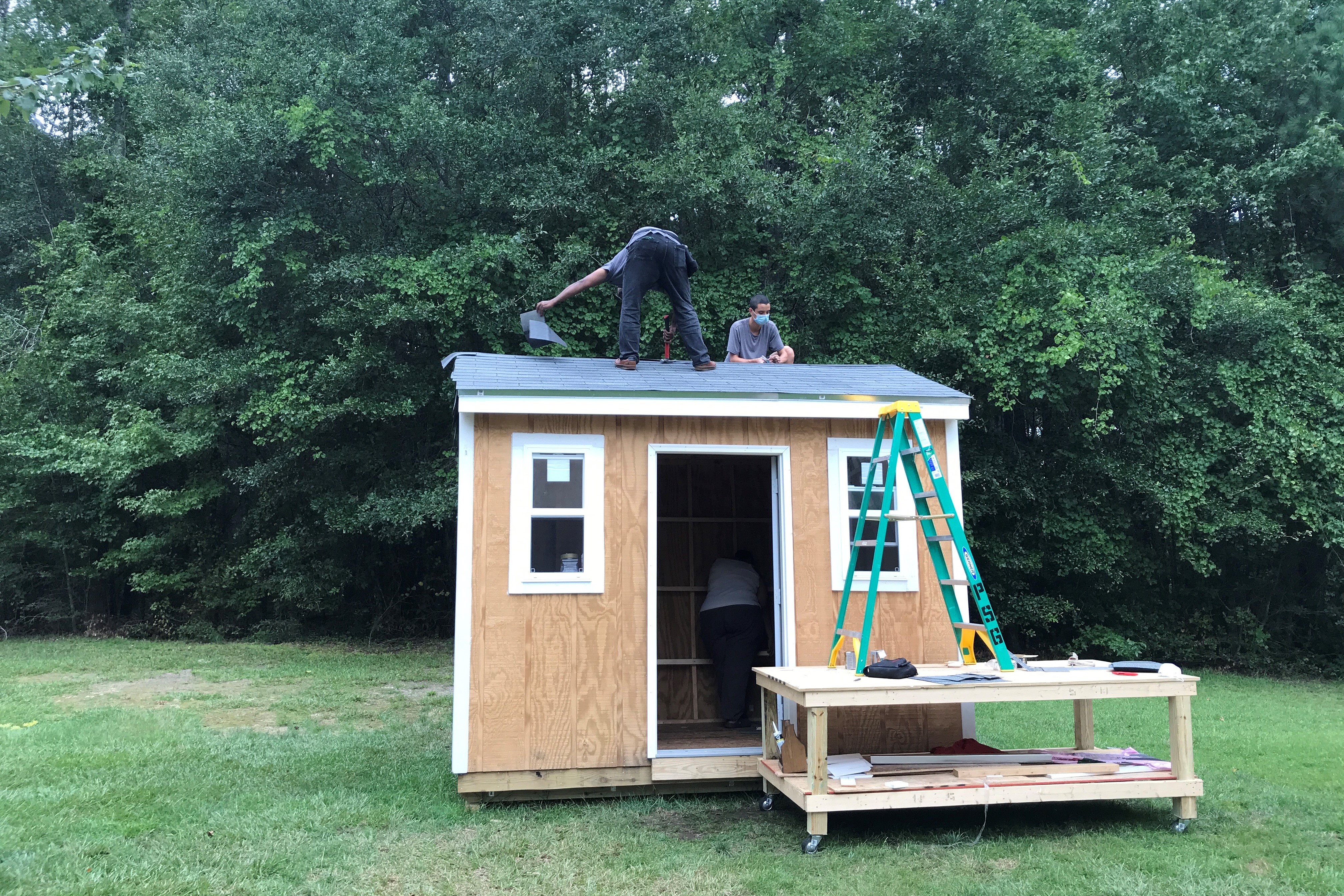 Wake Tech Carpentry Students Donate Storage Shed to Habitat for Humanity