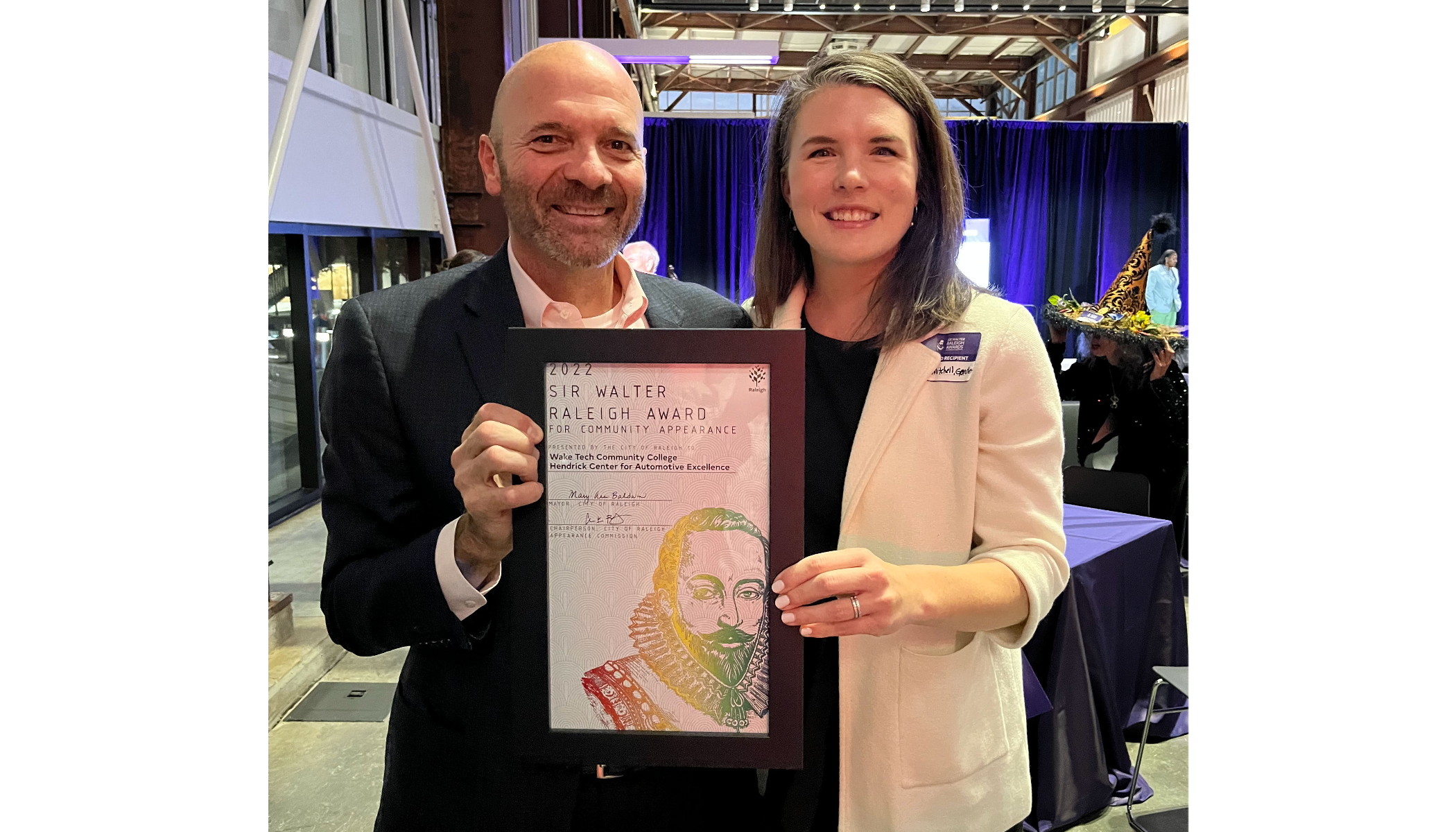 The jury for the Sir Walter Raleigh Awards called the Hendrick Center “a beautiful project” which sets “a great tone for the importance of community college education.”