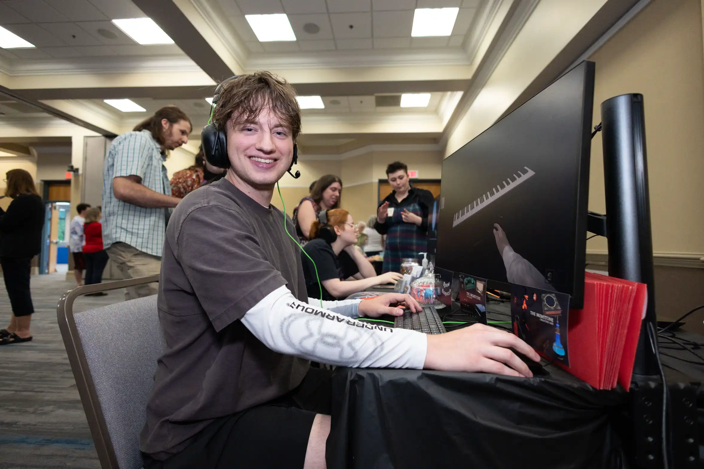 People had the chance to play video games created by Wake Tech students at the Simulation and Game Development program's annual student showcase.
