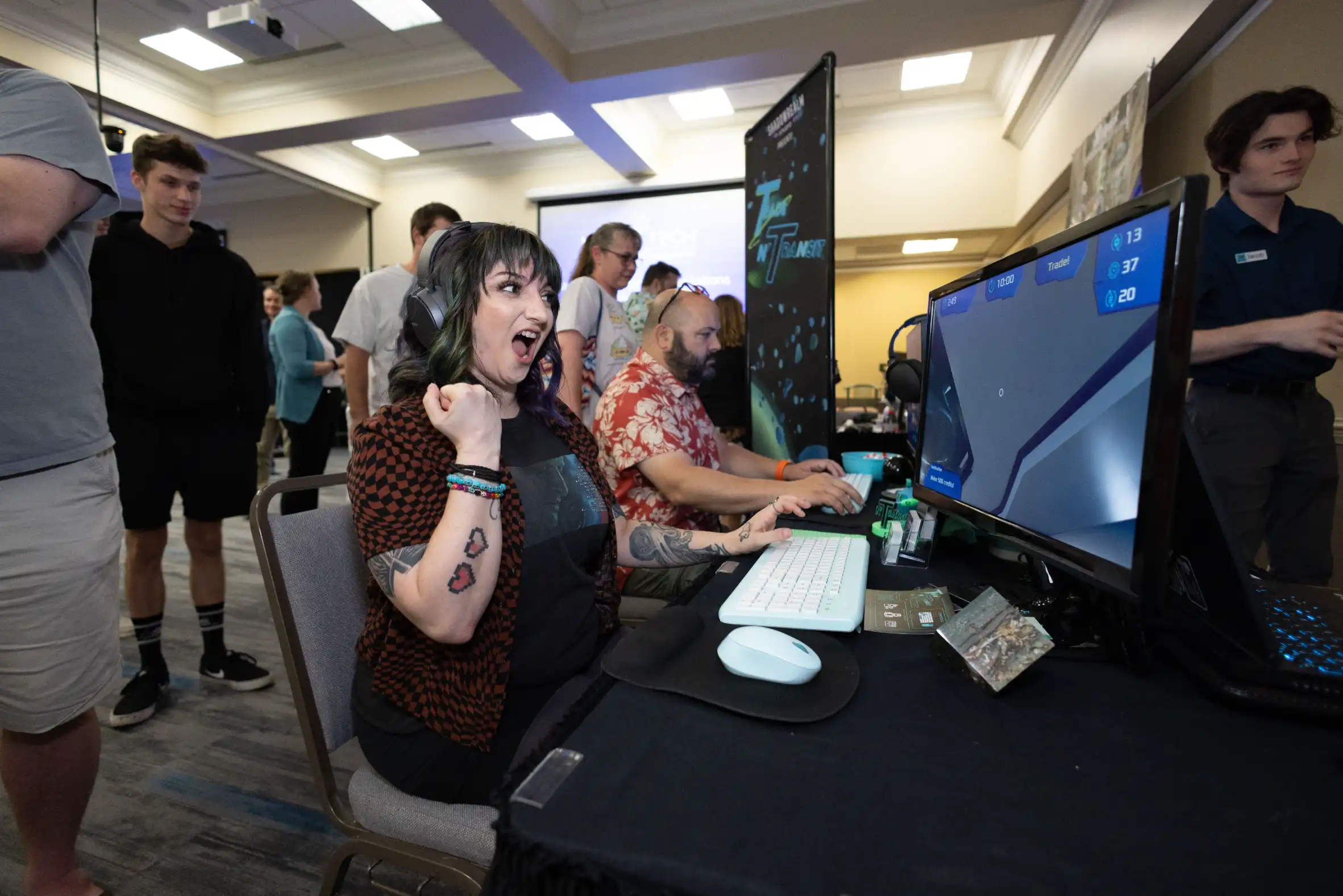 People had the chance to play video games created by Wake Tech students at the Simulation and Game Development program's annual student showcase.