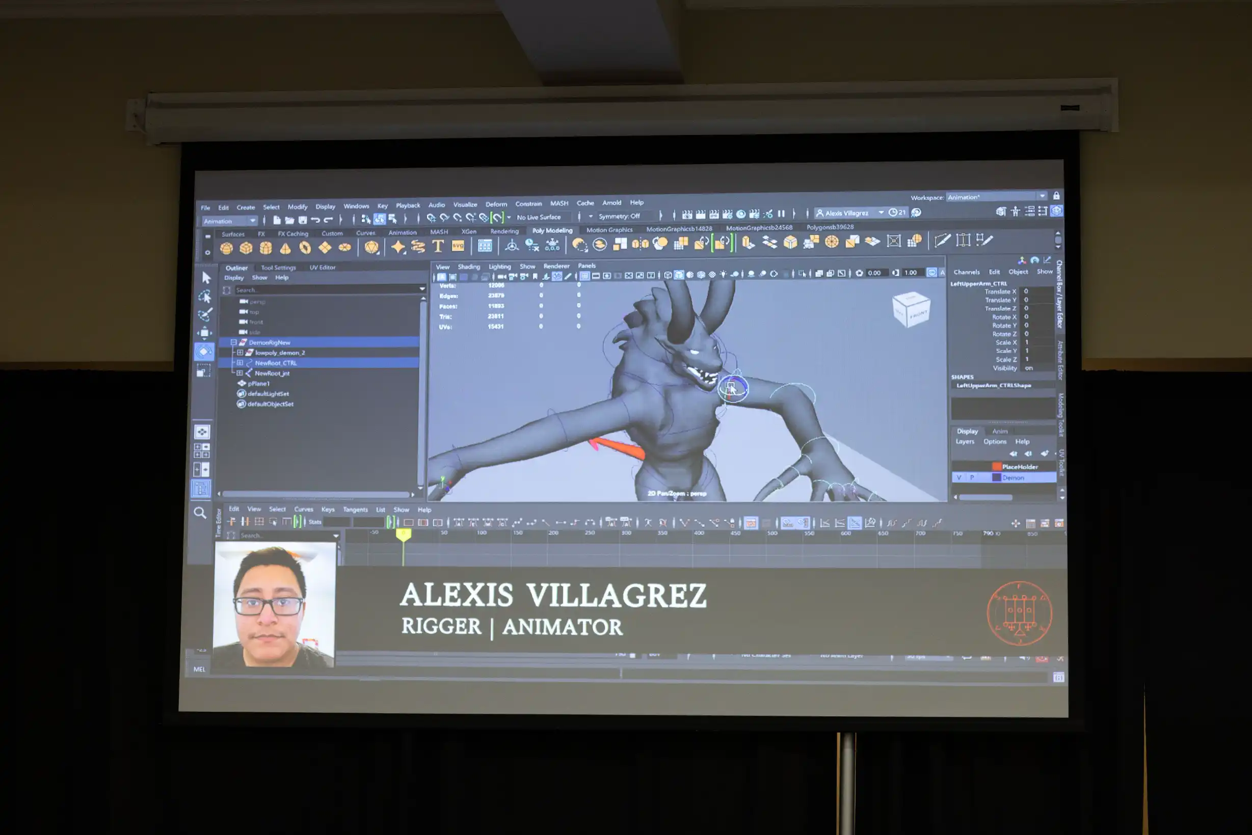 Wake Tech students tell people how the created an original video game during the  Simulation and Game Development program's annual student showcase.