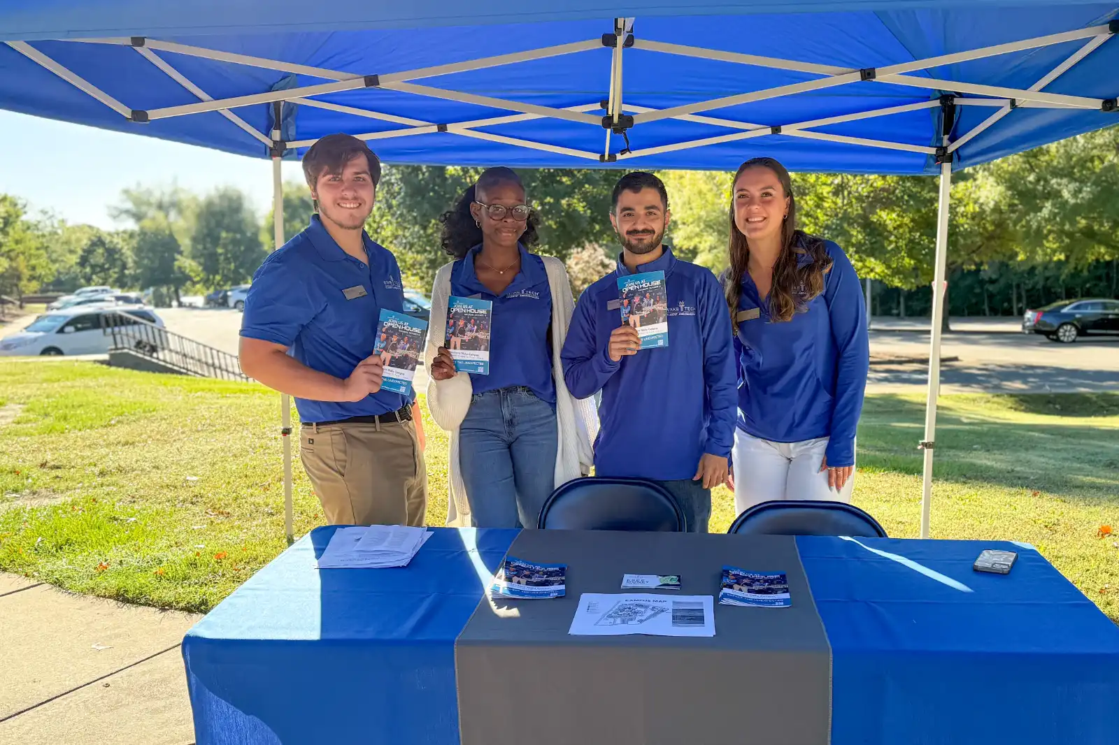 Wake Tech staff prepare to meet prospective students and others at the annual Fall Open House.