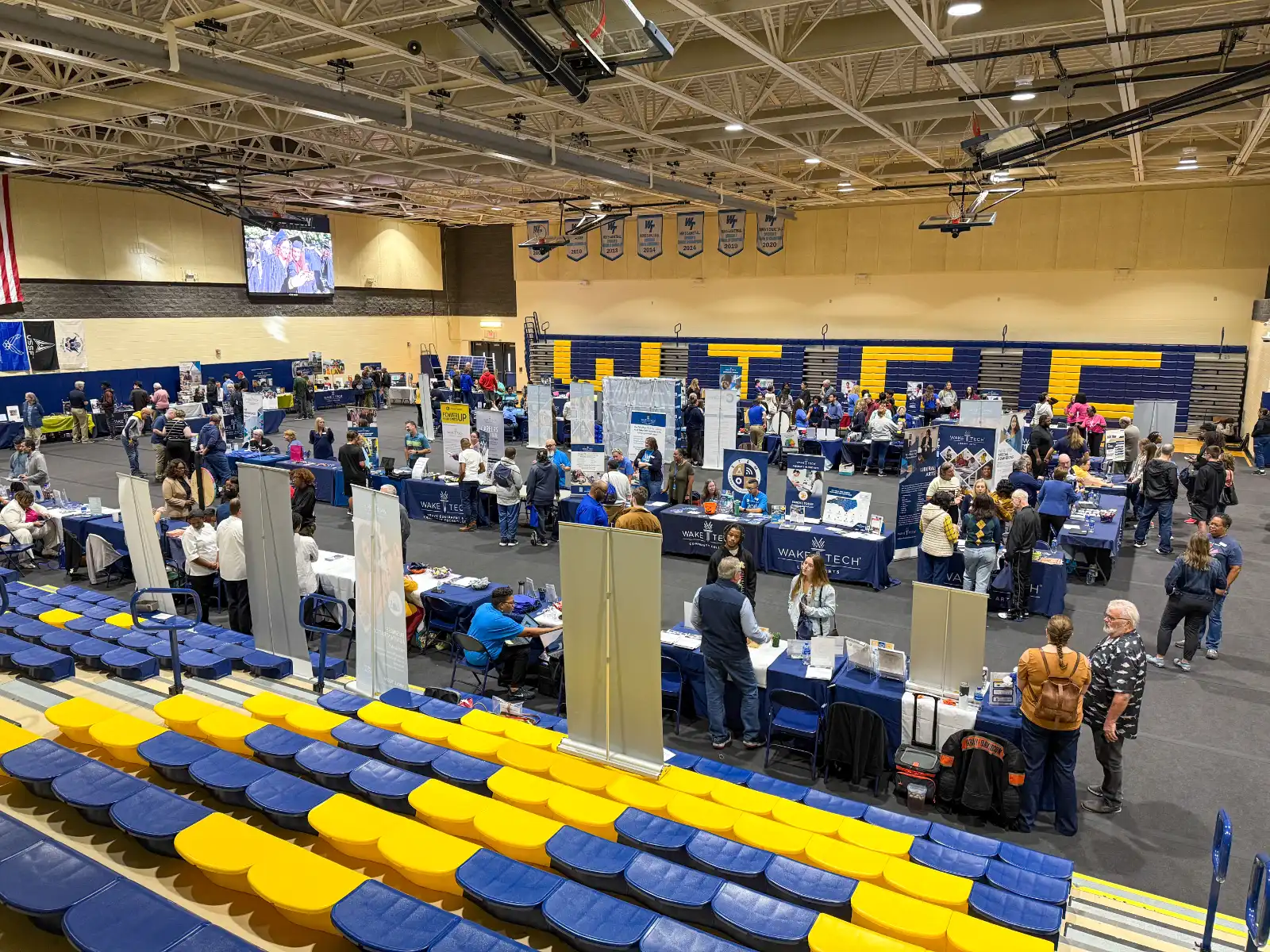 Wake Tech staff meet prospective students and others at the annual Fall Open House.
