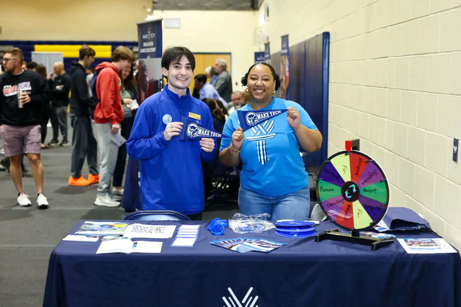 Wake Tech staff prepare to meet prospective students and others at the annual Fall Open House.