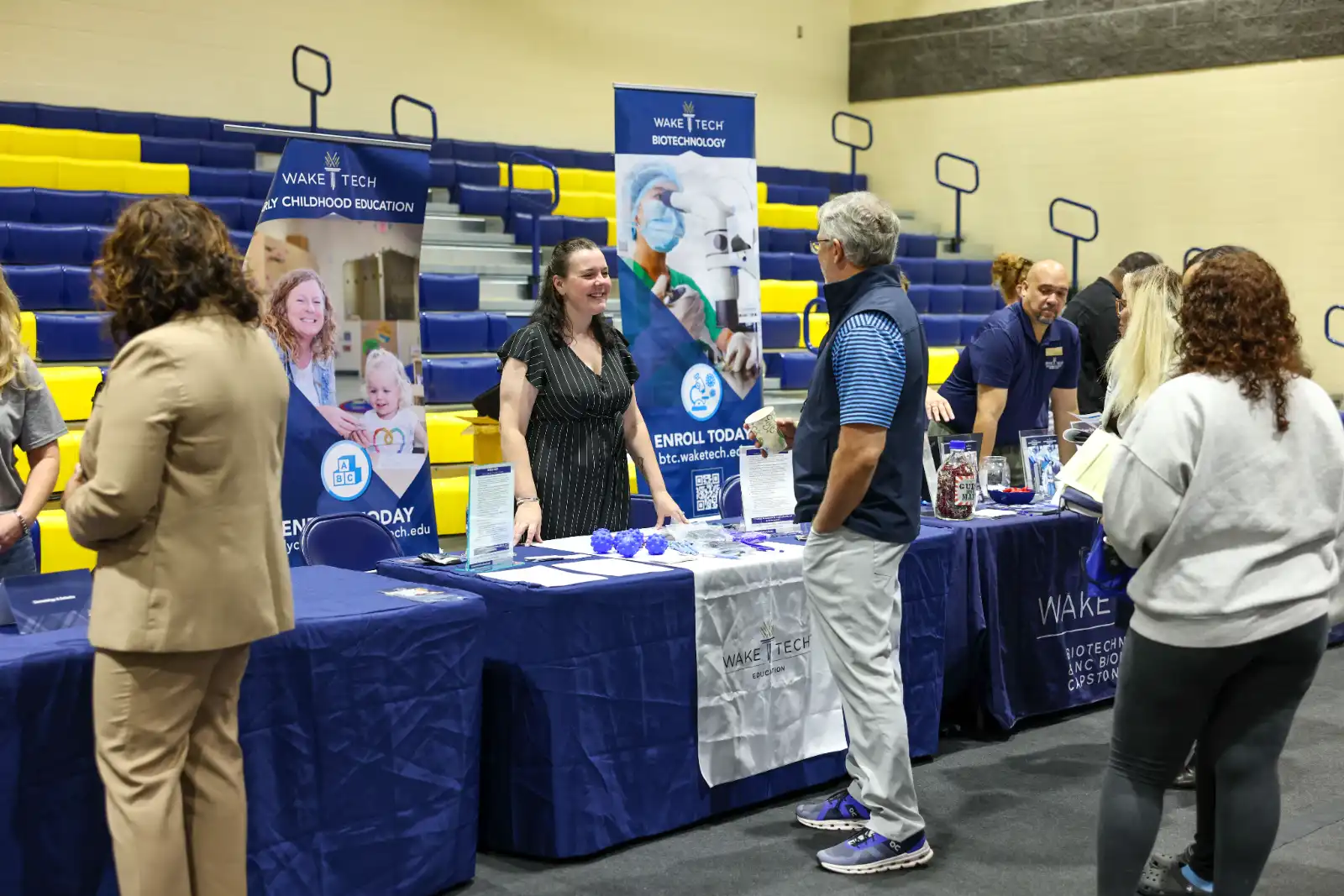 Wake Tech staff meet prospective students and others at the annual Fall Open House.