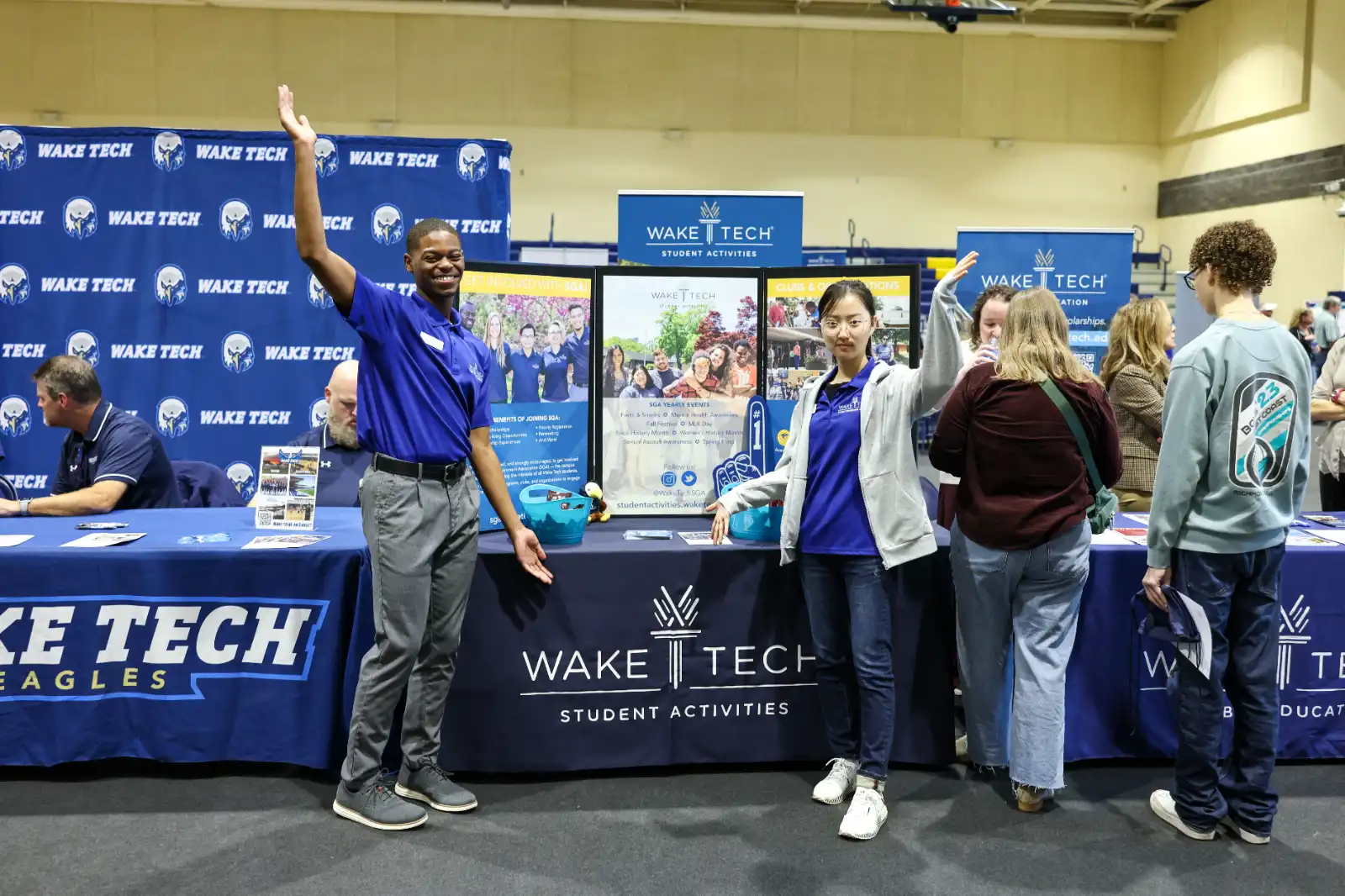 Wake Tech staff meet prospective students and others at the annual Fall Open House.