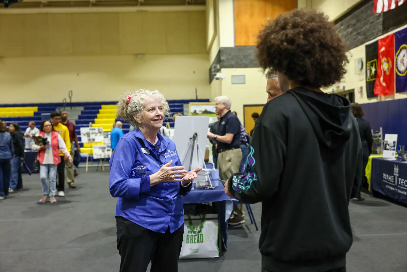 Wake Tech staff meet prospective students and others at the annual Fall Open House.