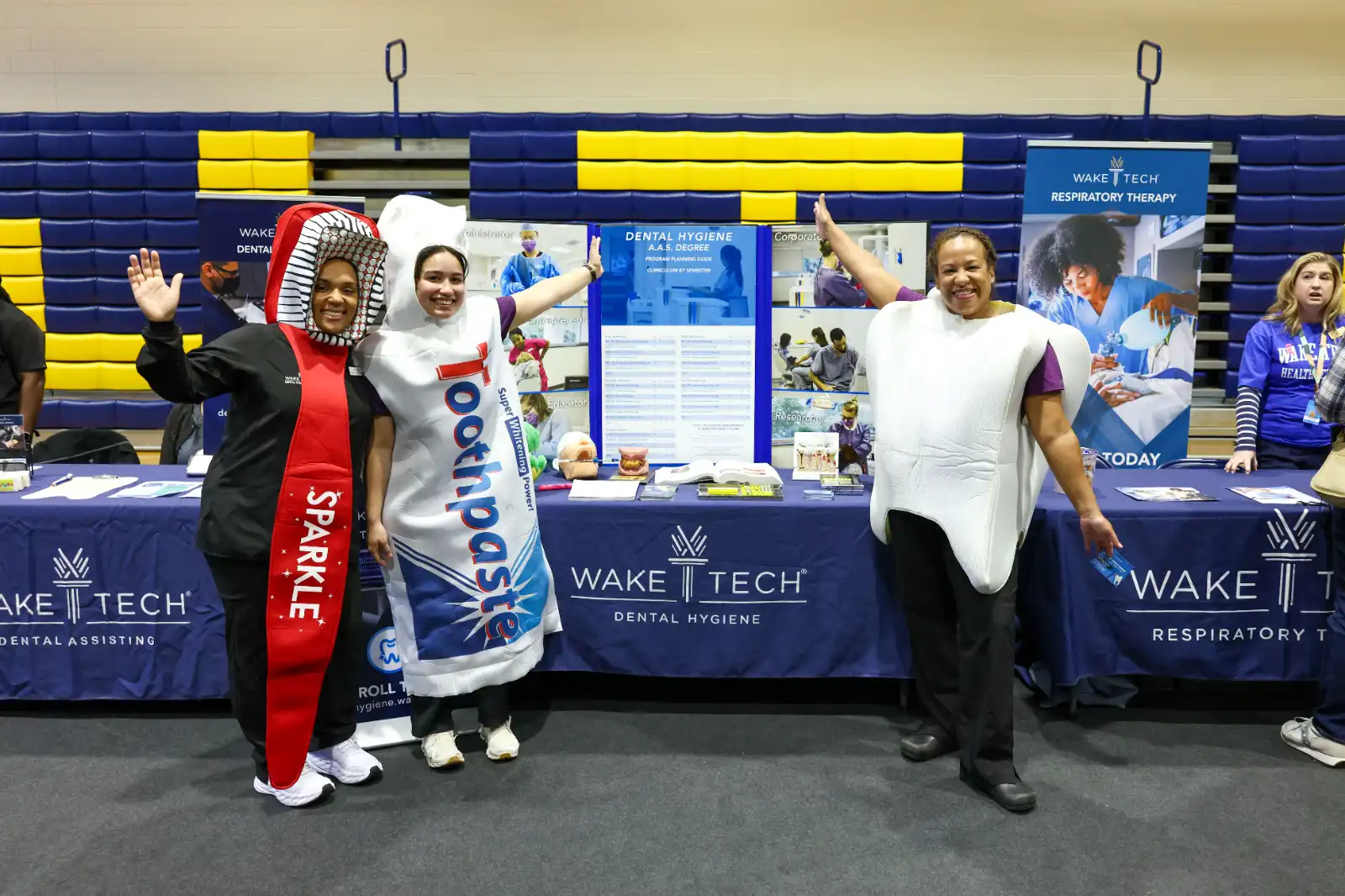 Wake Tech staff prepare to meet prospective students and others at the annual Fall Open House.