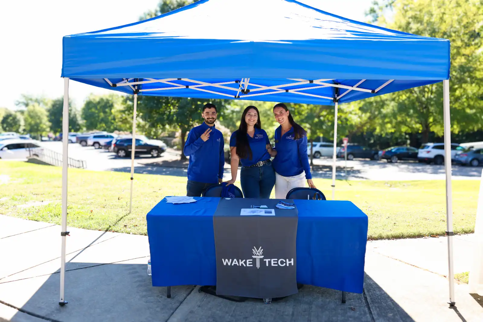 Wake Tech staff prepare to meet prospective students and others at the annual Fall Open House.