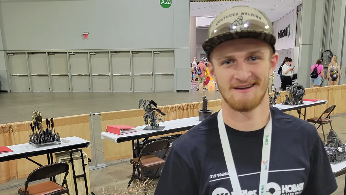 Tyler Collins competes at the SkillsUSA National Leadership & Skills Conference.