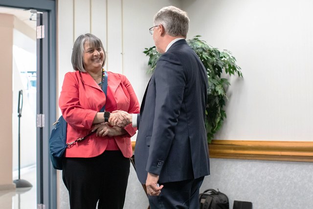 Cathy Moore, WCPSS Superintendent; Dr. Scott Ralls, Wake Tech President