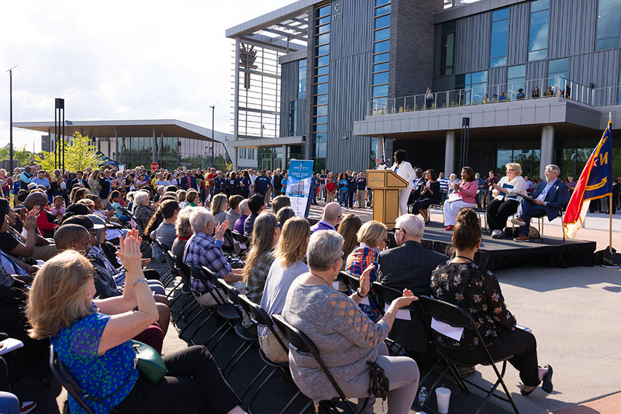 More than 2,000 people attended the opening ceremony for Wake Tech East.