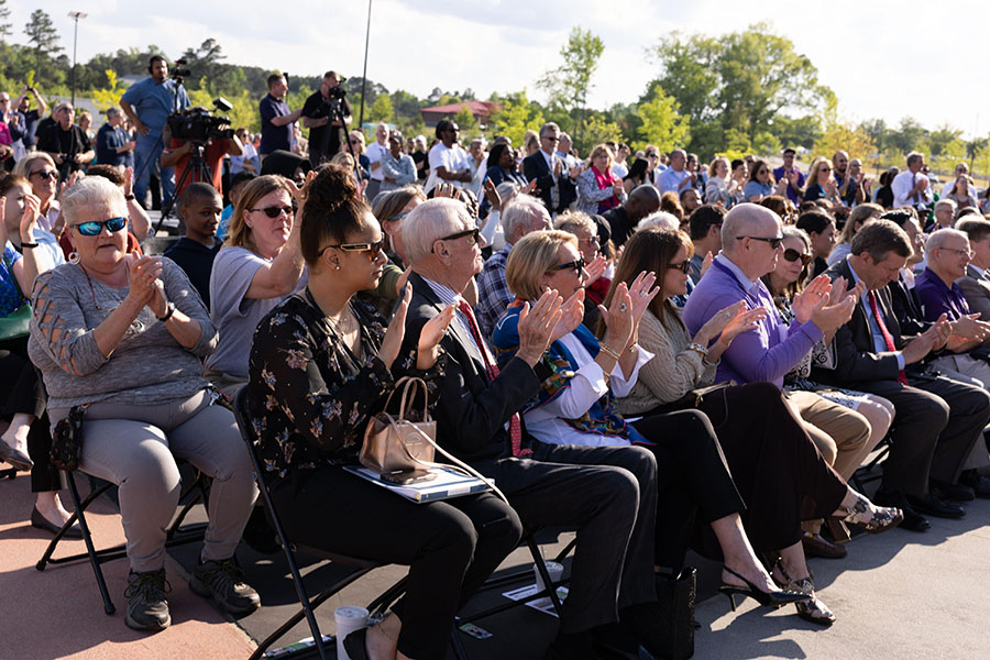 More than 2,000 people attended the opening ceremony for Wake Tech East.