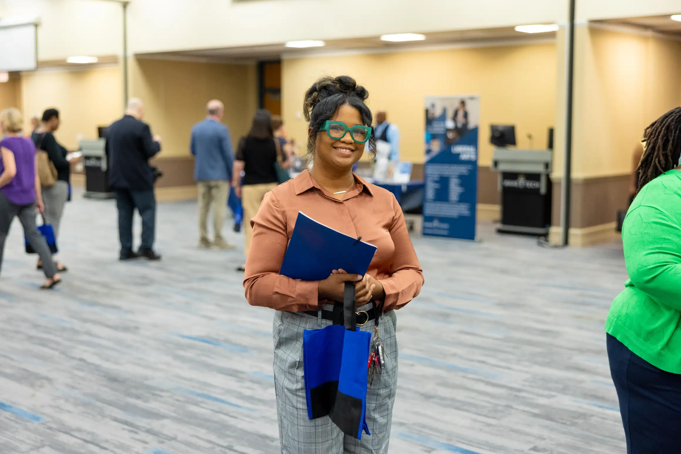 One of the hundreds of people who attended Wake Tech's Job Fair