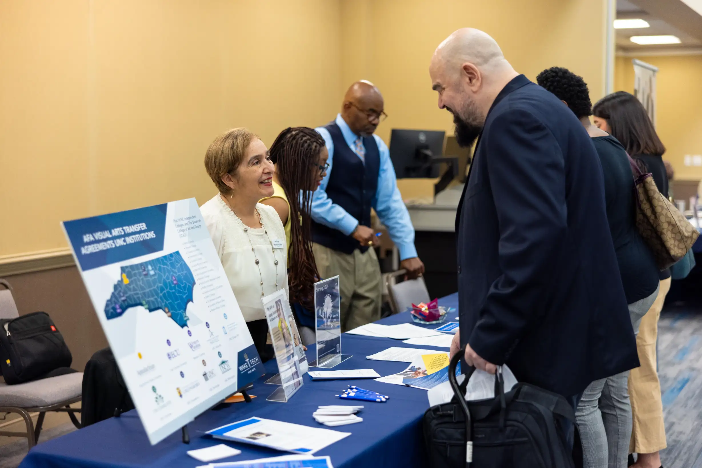 Program directors met with candidates at Wake Tech's Job Fair.