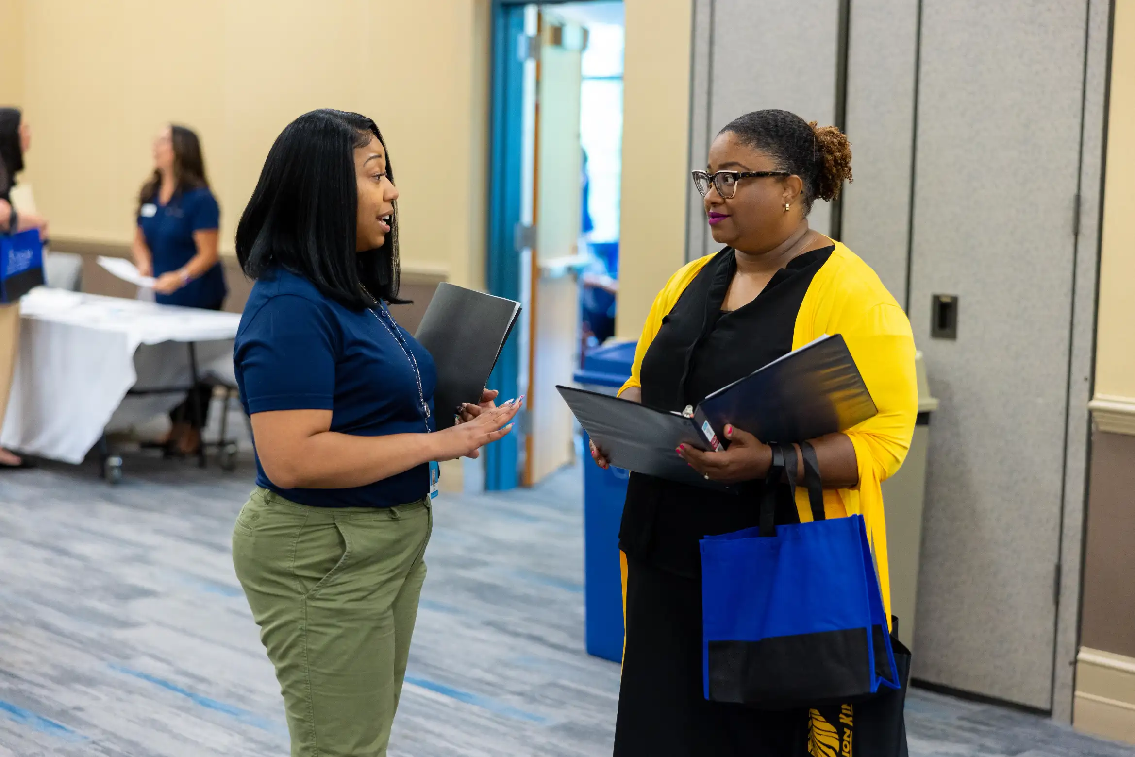 Program directors met with candidates at Wake Tech's Job Fair.