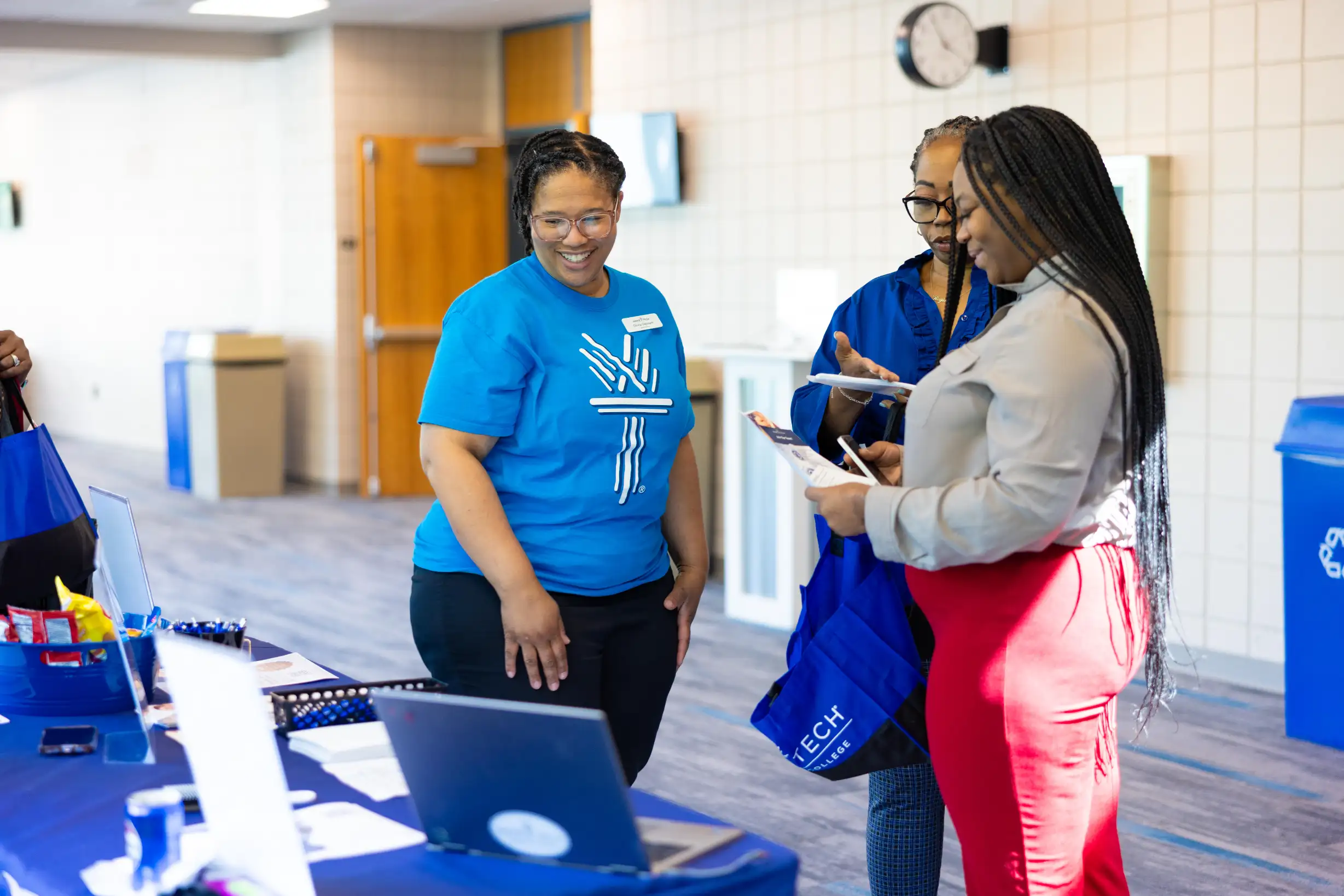Program directors met with candidates at Wake Tech's Job Fair.