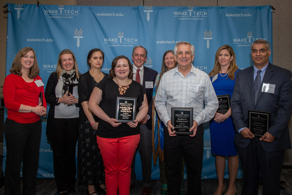 Wake Tech Excellence in Teaching Winners