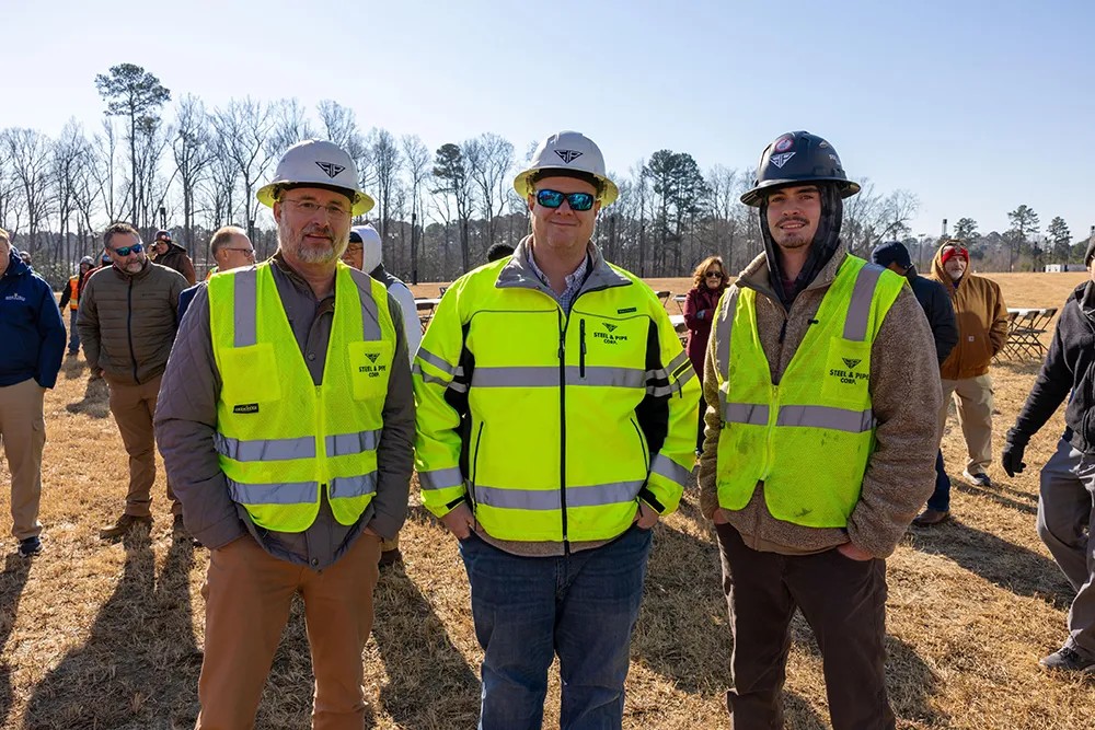 A topping out ceremony marked the construction progress on the Advanced Technology Center at Wake Tech East.